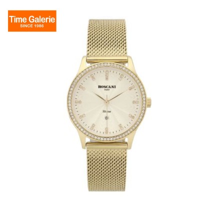 ROSCANI ROSWS08552 White Dial Gold Stainless Steel Strap Analog Women Watch ROSCANI ROSWS08552 White Dial Gold Stainless Steel Strap Analog Women Watch